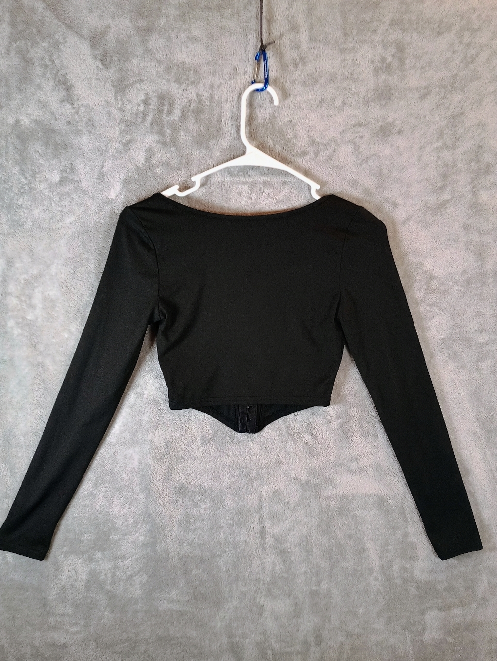 SHEIN Black Long Sleeve Corset Top XS - Picture 3 of 11